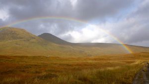 Rainbow over West Highland Way, Scotland